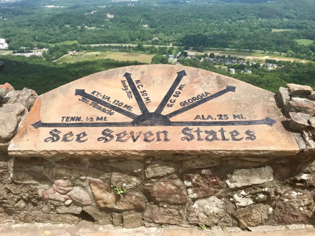 View of seven states from Lover's Leap in TN