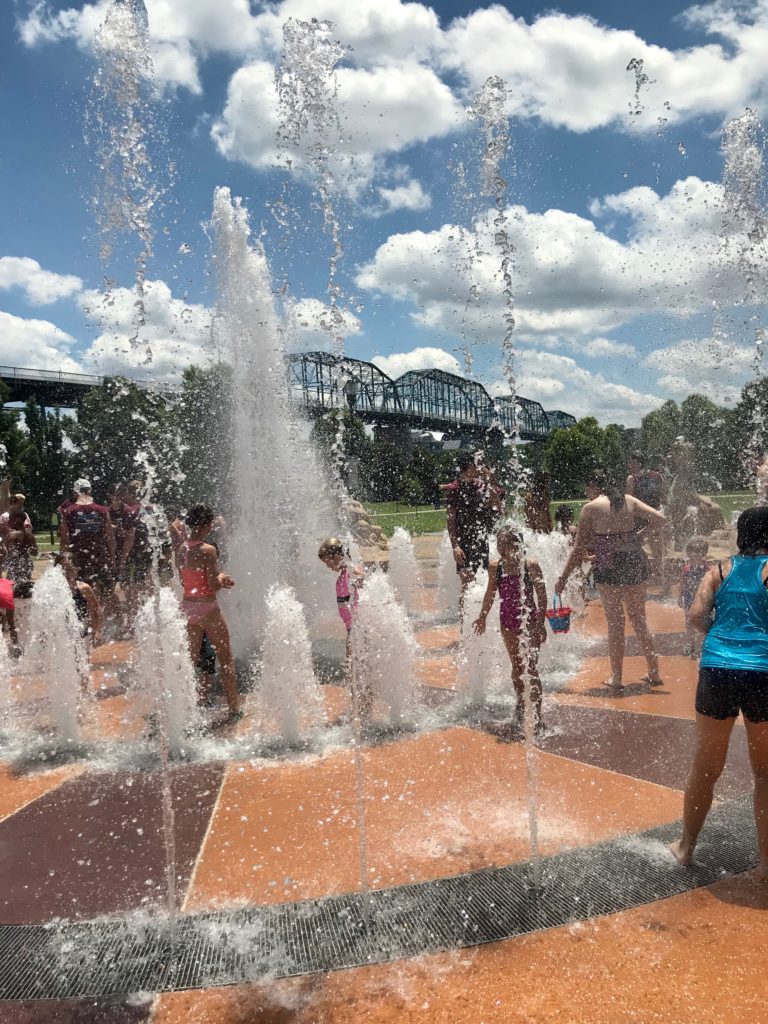 Coolidge Park Splash Pad, Chattanooga, TN