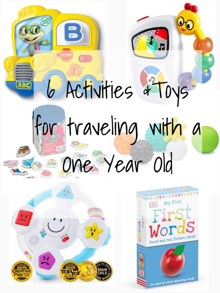 Activities and toys for traveling with a one year old
