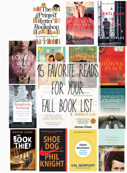 15 Favorite Books to Add to Your Fall Reading List