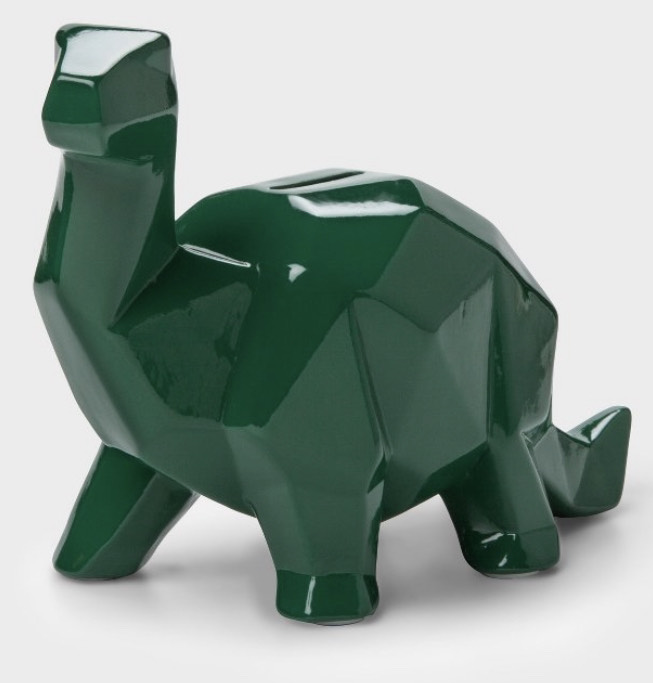 Dinosaur piggy bank