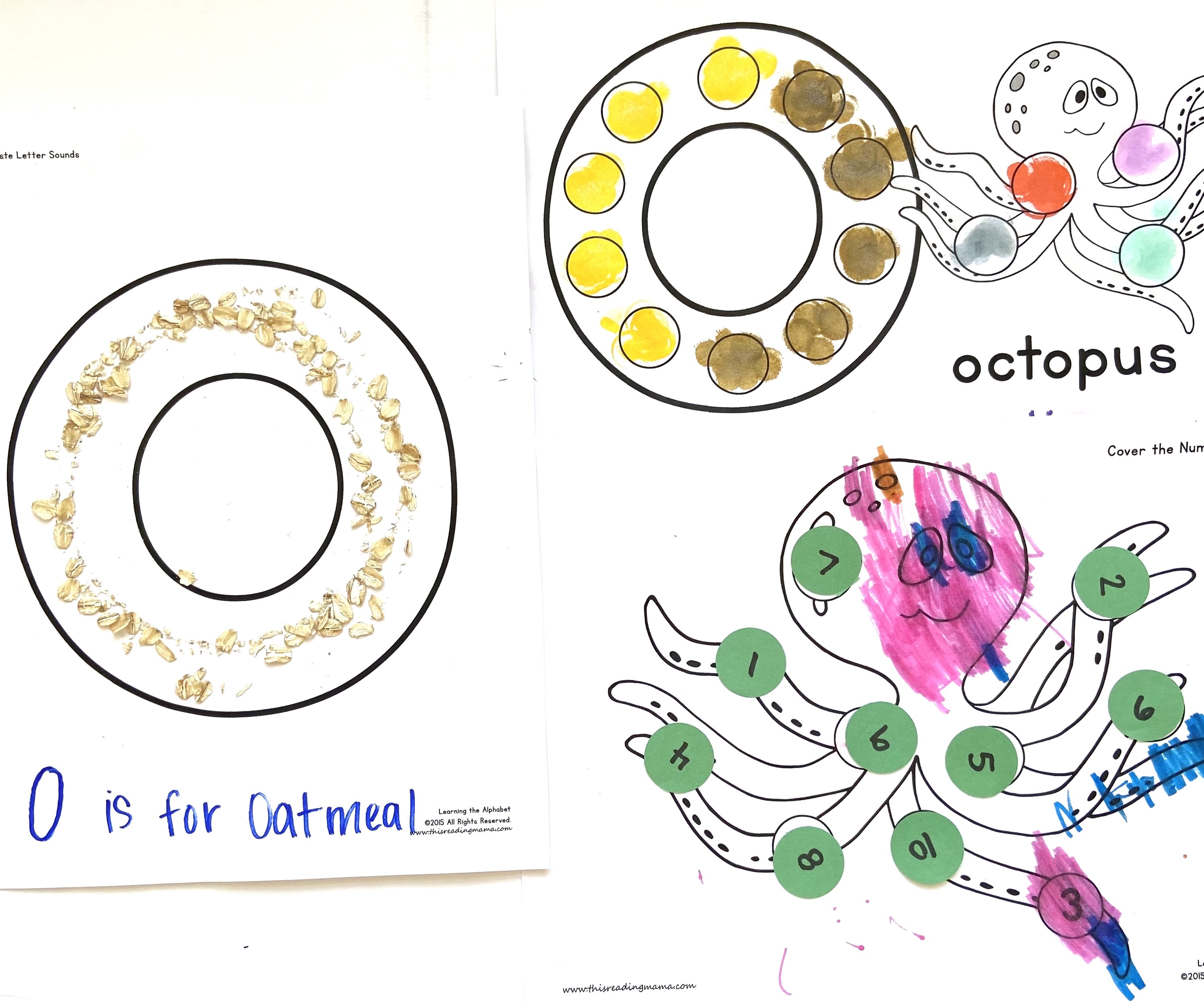 Letter o activities for kids