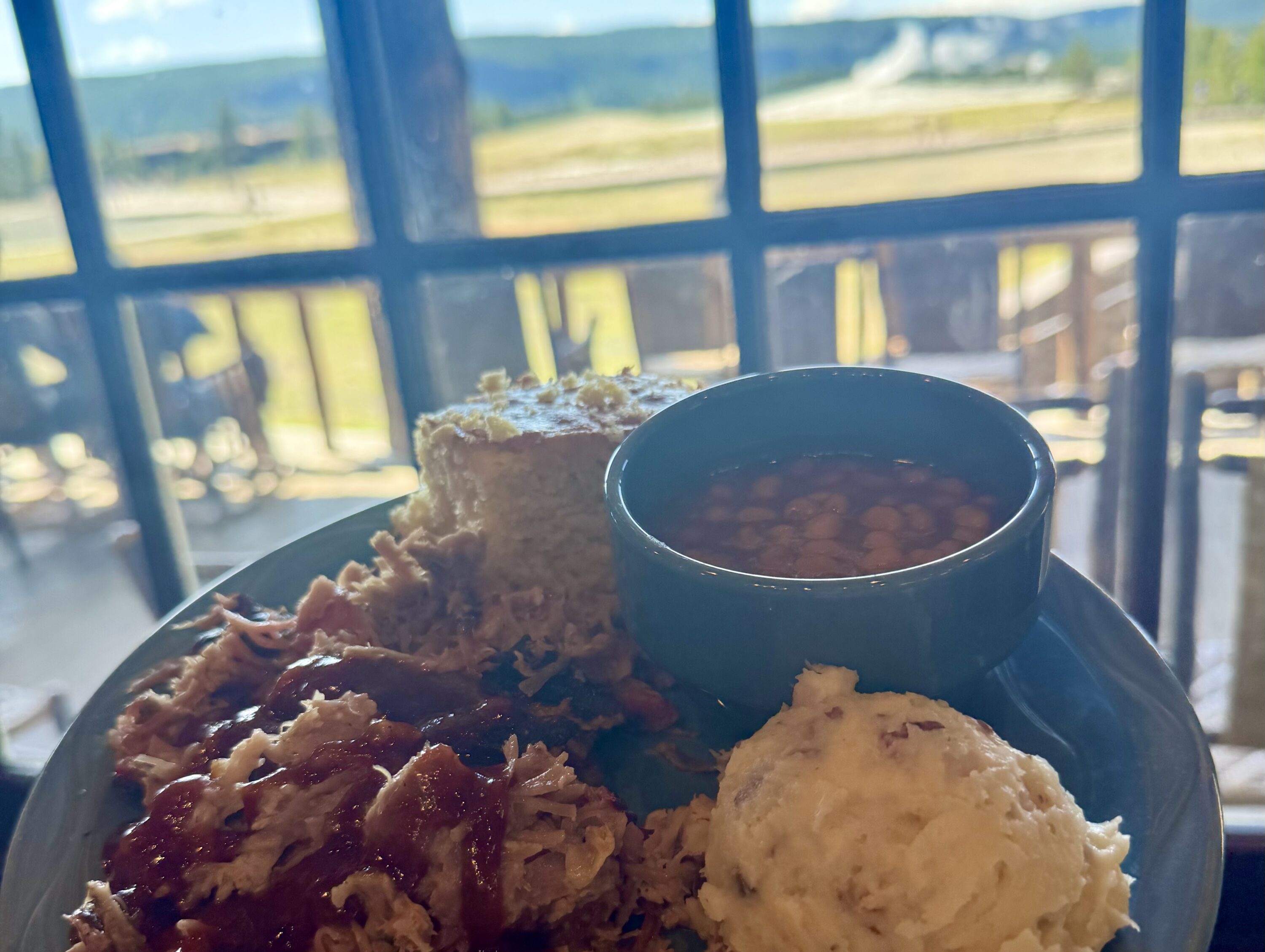 Food at the lodge